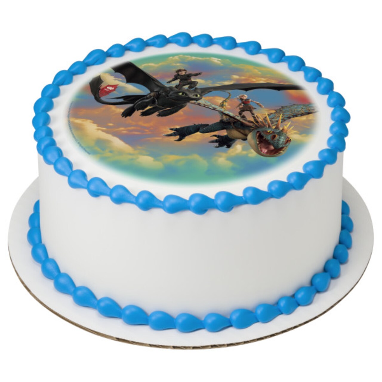 How to Train Your Dragon Edible Cake Topper Image - 7.5" Round